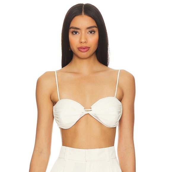 - MYBESTFRIENDS Twisted top in Ecru. Size 40/8 - Picture 2 of 11